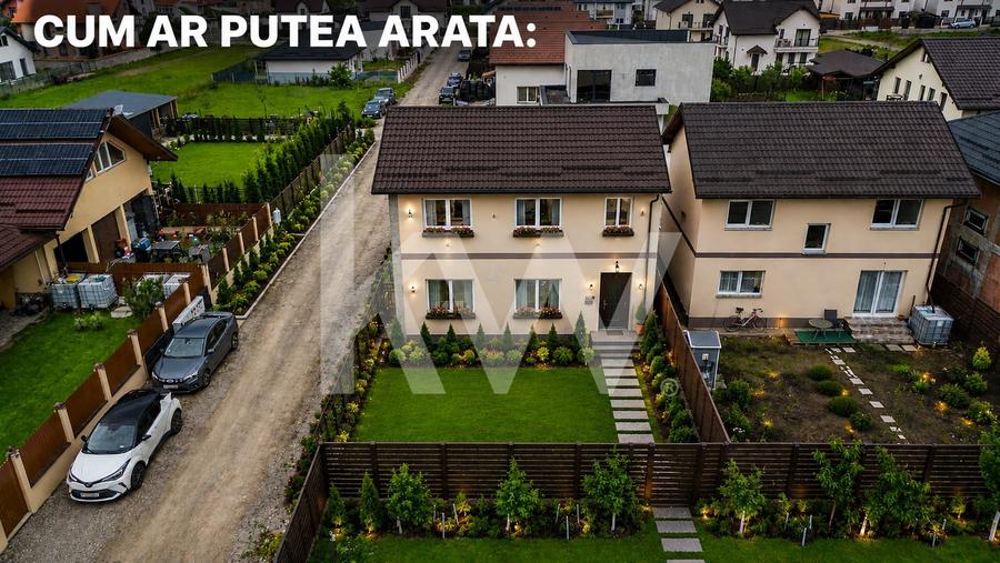 Casă individuală cu 3 camere cu Teren 250 Mp în Tărlungeni