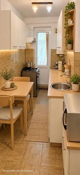 Apartament cu 2 camere nedecomandat în Gemenii