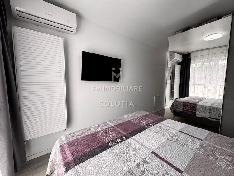 Apartament cu 3 camere semidecomandat, mobilat în Est