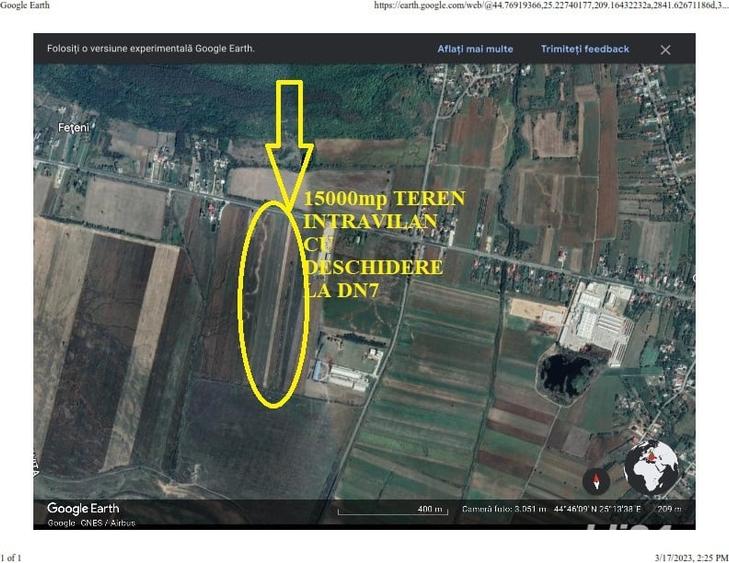 Teren de 15000 mp, în Valea