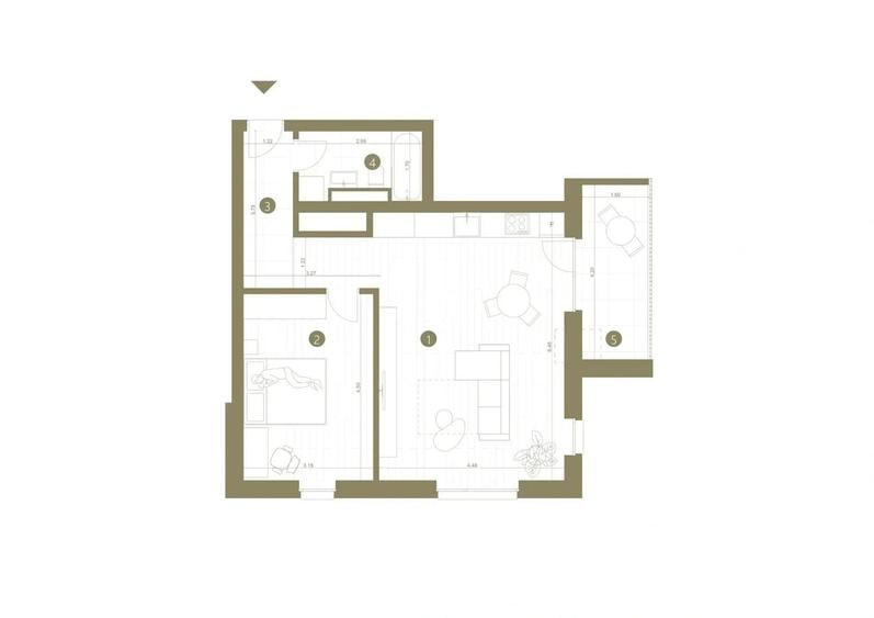Apartament cu 2 camere decomandat, mobilat în Confecții