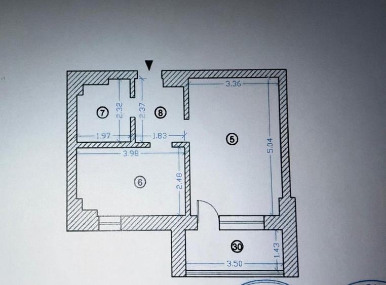 Apartament cu 2 camere decomandat în Faleza Nord