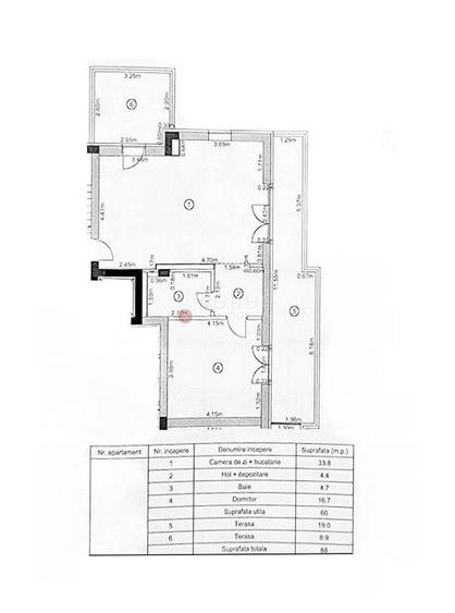 Apartament cu 2 camere decomandat, mobilat în Bartolomeu