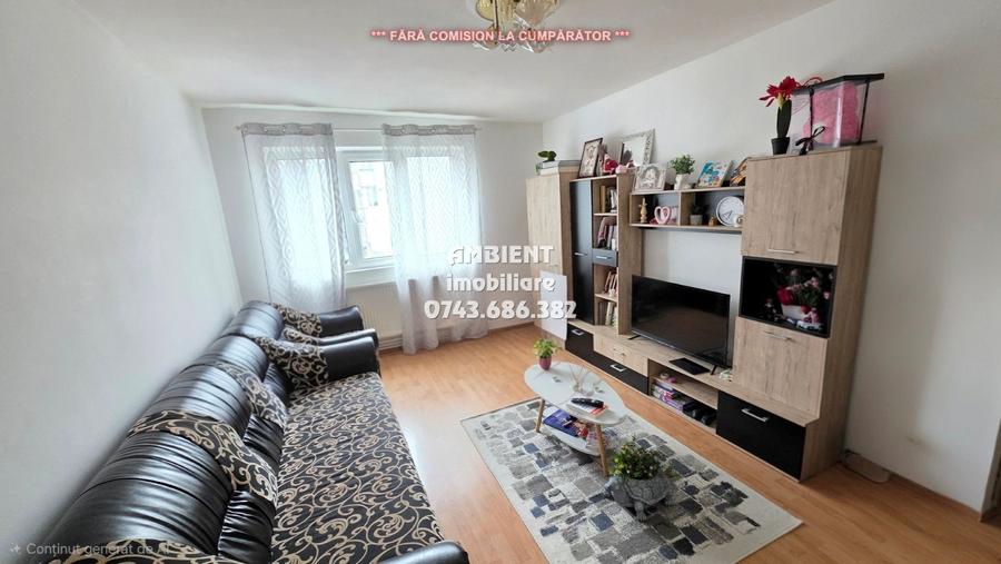 Apartament cu 3 camere decomandat, mobilat în Central