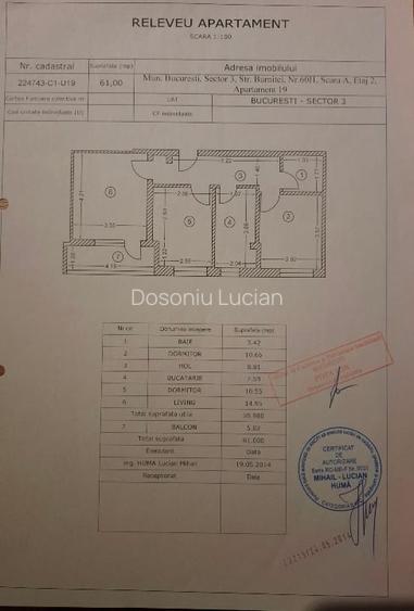 Apartament 3 camere zona Trapezului
