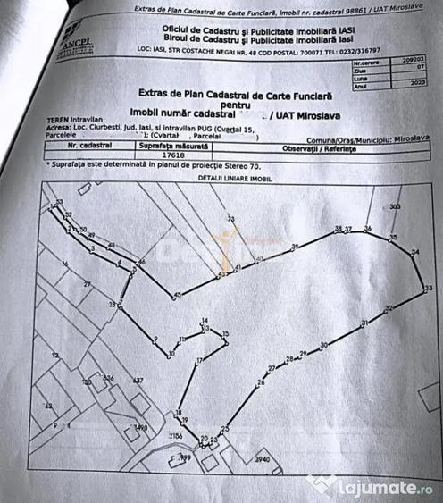 Teren de 8000 mp, în Ciurbești