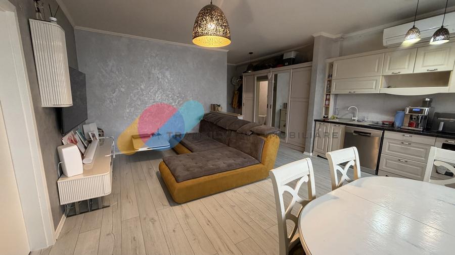 Apartament cu 2 camere semidecomandat în Florești