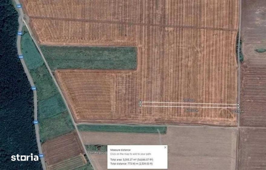Teren 5000mp in Branesti, spre Vadu Anei. Pret 12 eur mp - 2