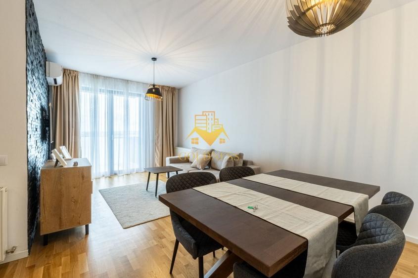 Apartament cu 2 camere semidecomandat, mobilat în Între Lacuri
