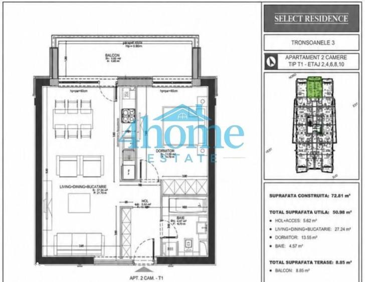 Apartament 2 camere Select Residences|Dristor|Parcare|Metrou - 8