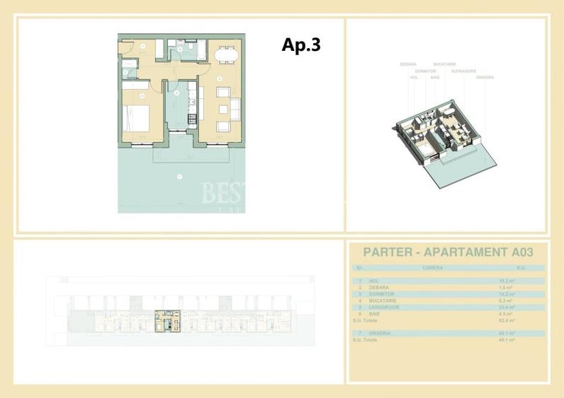 2 Camere Decomandat cu Terasă de 45 mp | Bloc Boutique | Încălzire în Pardoseală - 5