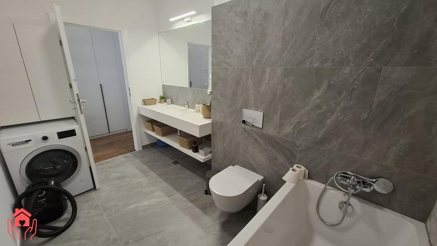 Apartament cu 2 camere semidecomandat, mobilat în Băneasa