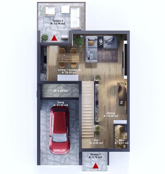 Case tip duplex intr-un complex rezidential nou - 15