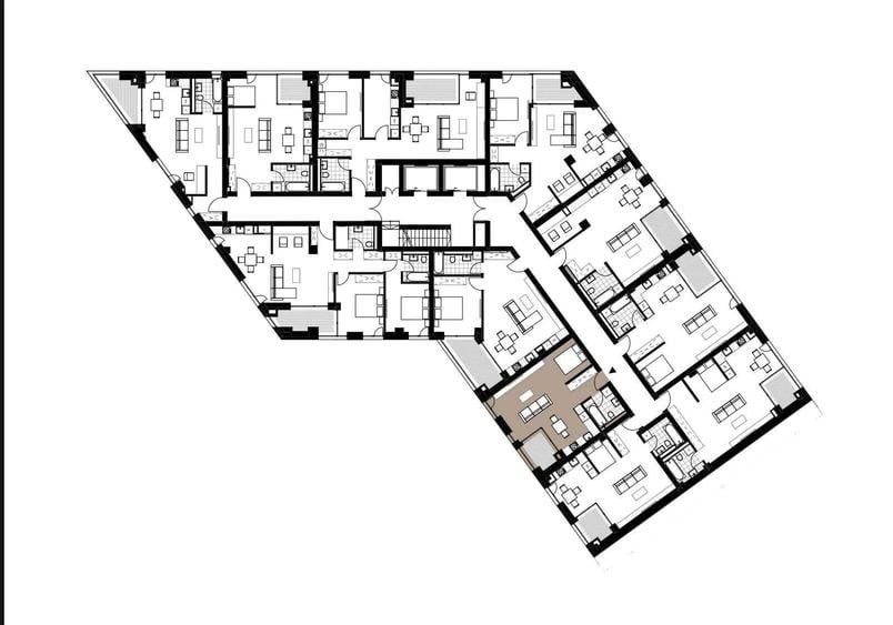 Apartament semidecomandat în Nord