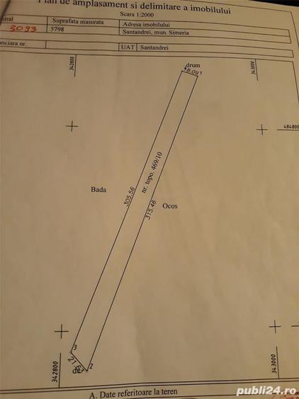 Teren de 5798 mp, în Sântandrei