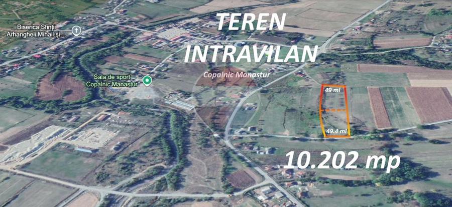 Teren Construcții intravilan de 10202 mp, în Copalnic-Mănăștur