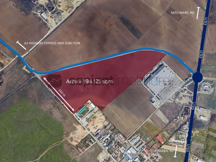Teren Construcții intravilan de 194121 mp, în Episcopia Bihorului