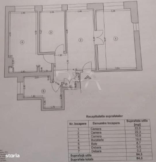 Apartament cu 3 camere decomandat în Gorjului