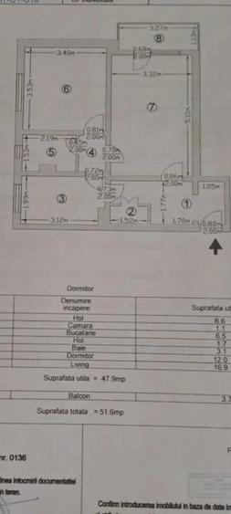 Apartament cu 2 camere semidecomandat în Trivale