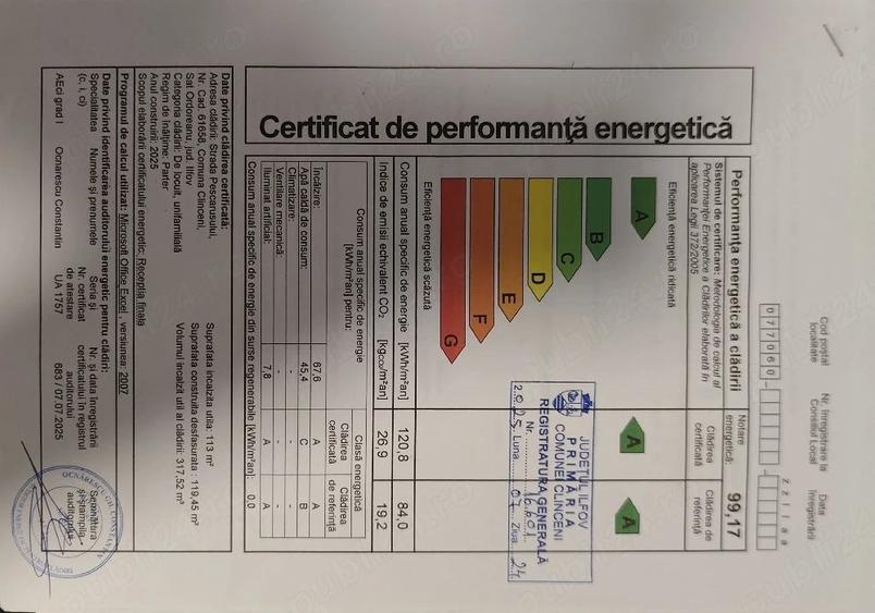 Casă cu 3 camere cu Teren 500 Mp în Clinceni