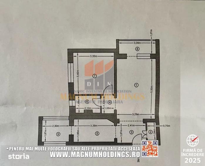 Apartament 2 camere, Negru-Voda, etajul 3 - 2