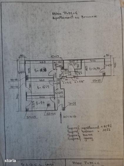 Apartament cu 3 camere decomandat în Central