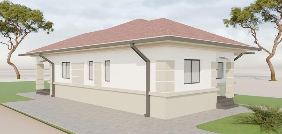 Casă individuală cu 3 camere cu Teren 640 Mp în Moșnița Nouă