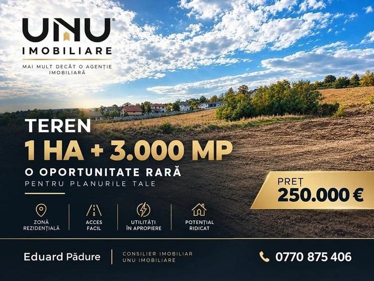Teren agricol intravilan de 13000 mp, în Aeroport