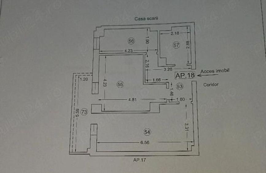 Apartament cu 2 camere decomandat, mobilat în Tomis Nord
