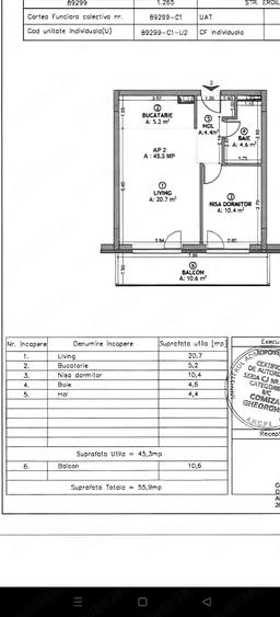 Apartament cu 2 camere semidecomandat în Florești