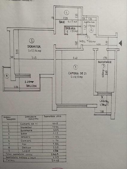 Vanzare apartament 2 camere decomandat - 1