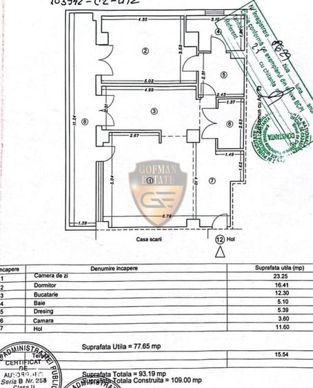 Apartament cu 3 camere în Central