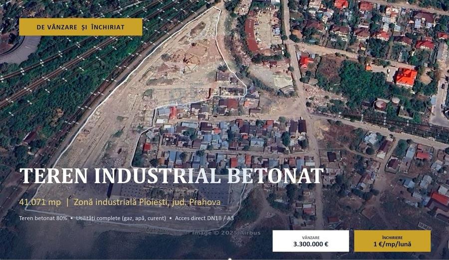 Teren Construcții intravilan de 41071 mp, în Sud-Vest