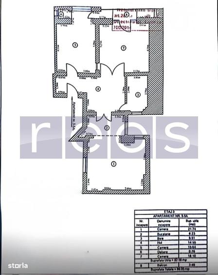 Apartament cu 3 camere decomandat în Știrbei Vodă
