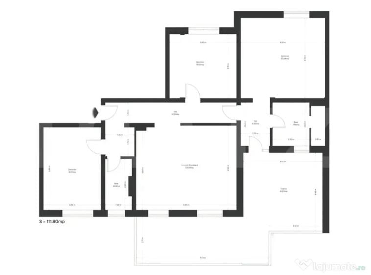 Apartament cu 4 camere decomandat în Ghirodei