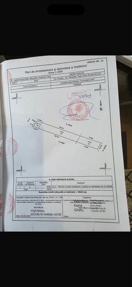 Teren de 3620 mp, în Mihăilești-Popești