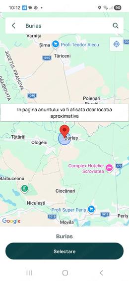 Teren de 1500 mp, în Piorești