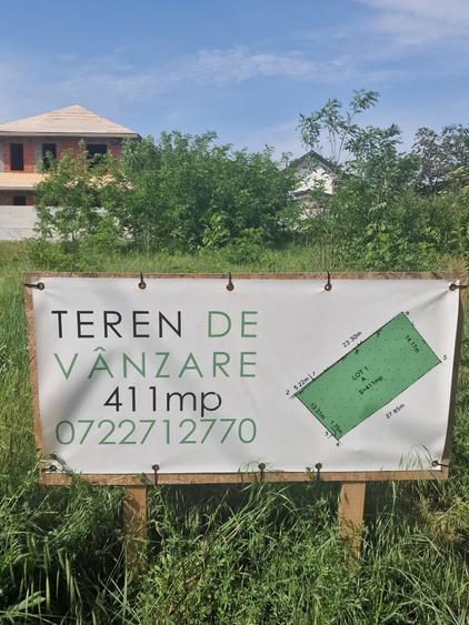 Mogosoaia-Str Ariei teren intravilan  construibil 411mp cu deschidere 14.11ml - 1
