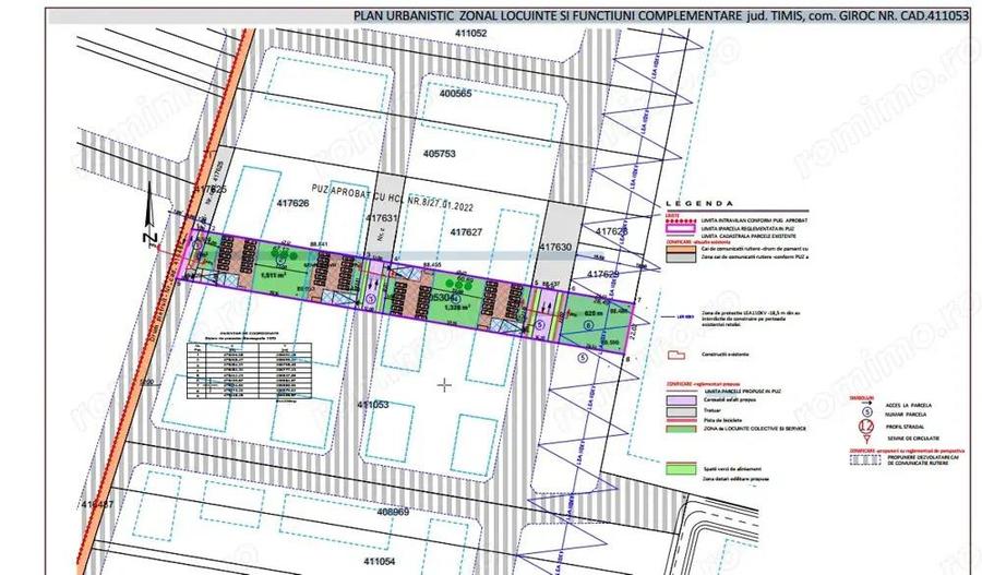 Giroc - Teren pt blocuri - S:4238mp - 48 UL - S D+P+2E+Er M - 2