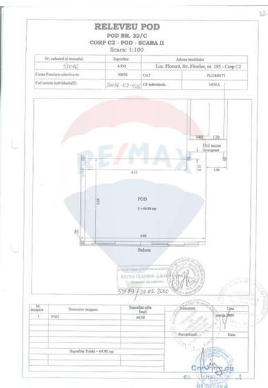 Apartament in POD, Florilor 195, 65mp. - 1