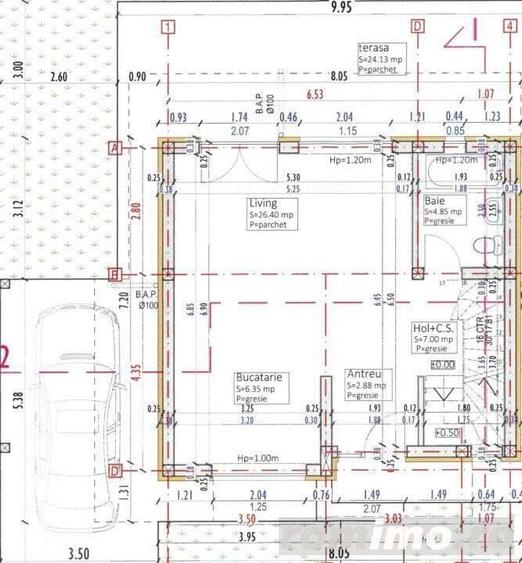 Case individuale 4 camere, 110 mp, 400 teren, Luna de Sus - 12