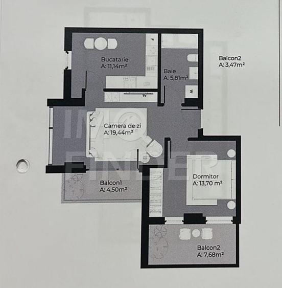 Vanzare apartament 2 camere, zona Soporului/Gheorgheni, imobil nou - 6