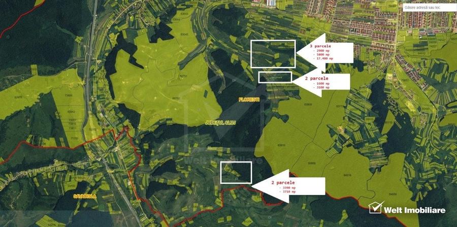 Teren extravilan, Luna de Sus 37900 mp, 7 parcele,  faneata - 2