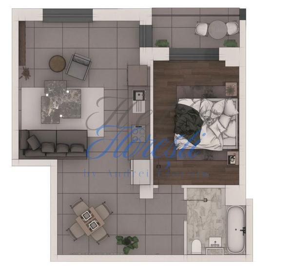 Apartament 2 camere, 55,34mp ansamblu NZEB, Terra - 1
