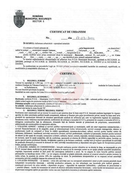 Rahova I Teren I 1395mp I POT 70% I CUT 4.5 I CU valabil I B135 - 4