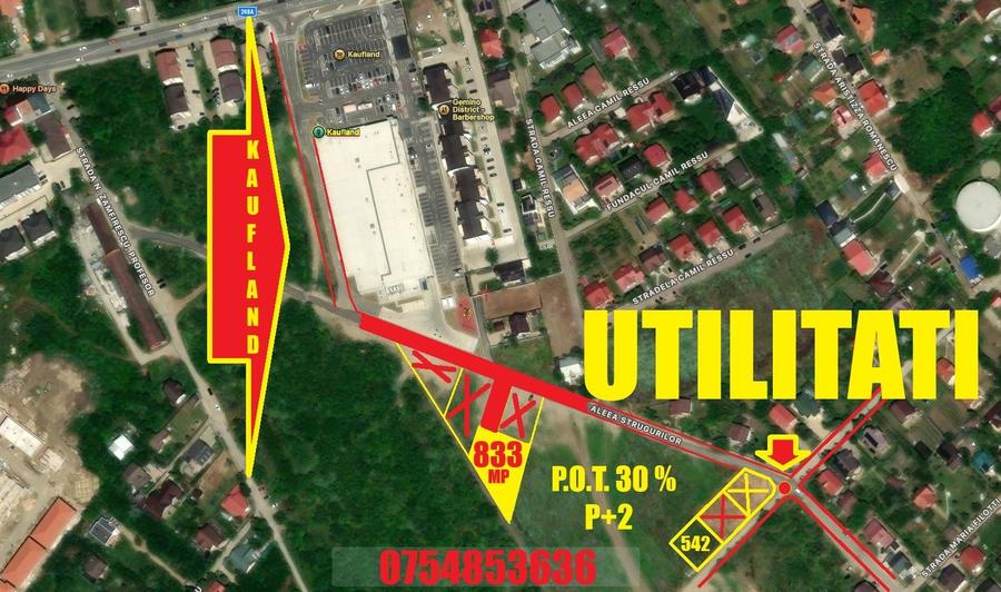 Galata-Kaufland din Șoseaua Iași Voinești, 542 MP-FULL,orientare sudica,P+2 - 3