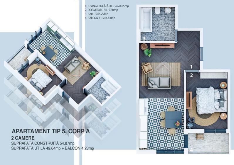 Direct Dezvoltator apartamente premium,la cheie ,de la 65.000 eur - 2