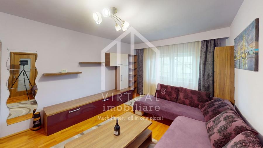 Apartament cu 2 camere decomandat, mobilat în Central