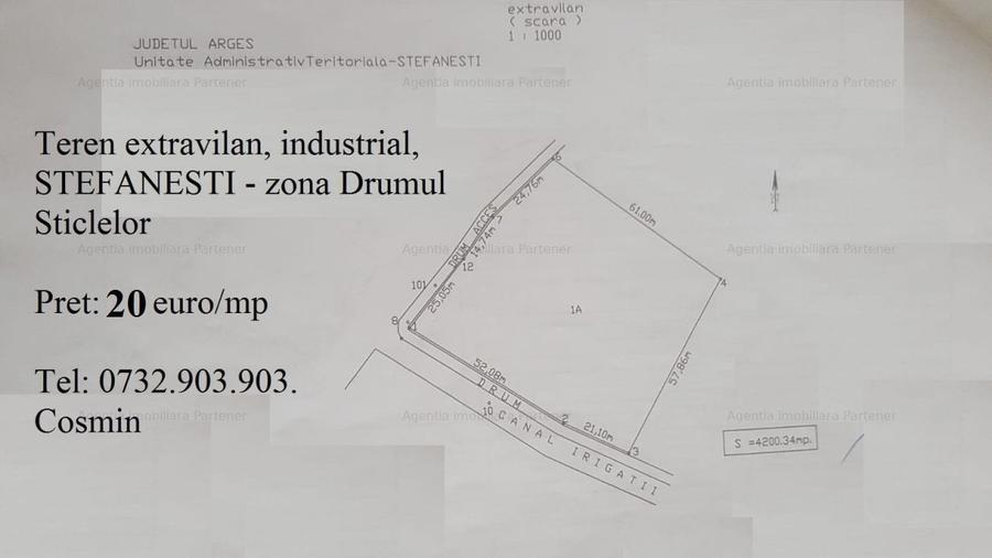 Teren STEFANESTI, diverse suprafete - 2