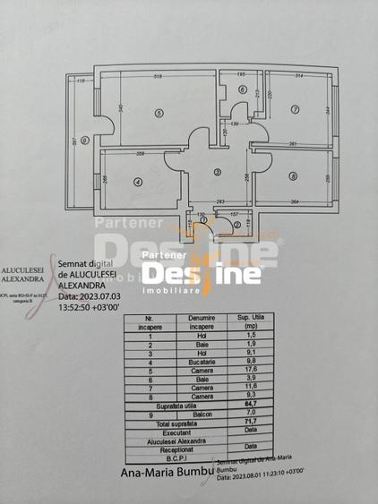 DACIA, Apartament 3 camere, 71.7 MP, 164.900 € - 12